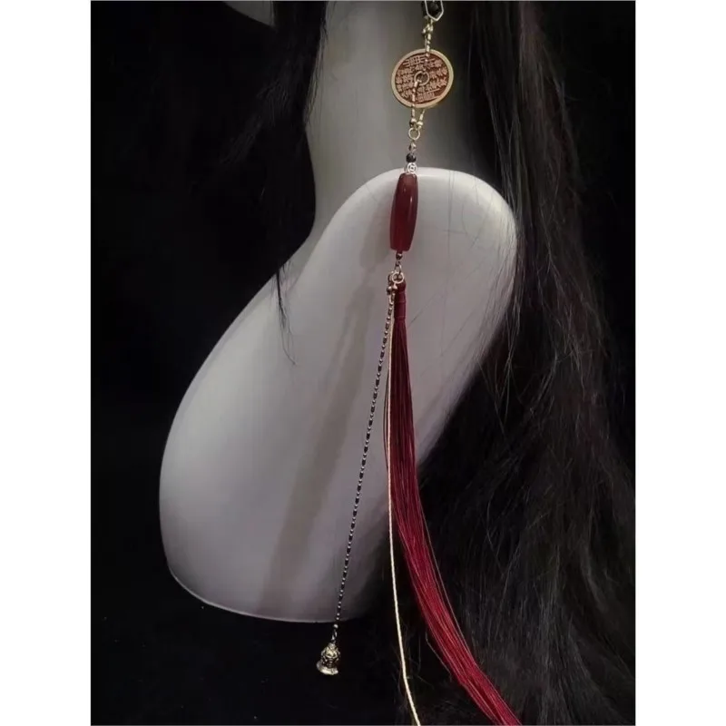 Chinese Ancient Coin Element Long Elegant Earrings Hanging Men And Women Han Elements Tassel Earrings Hanfu Accessory