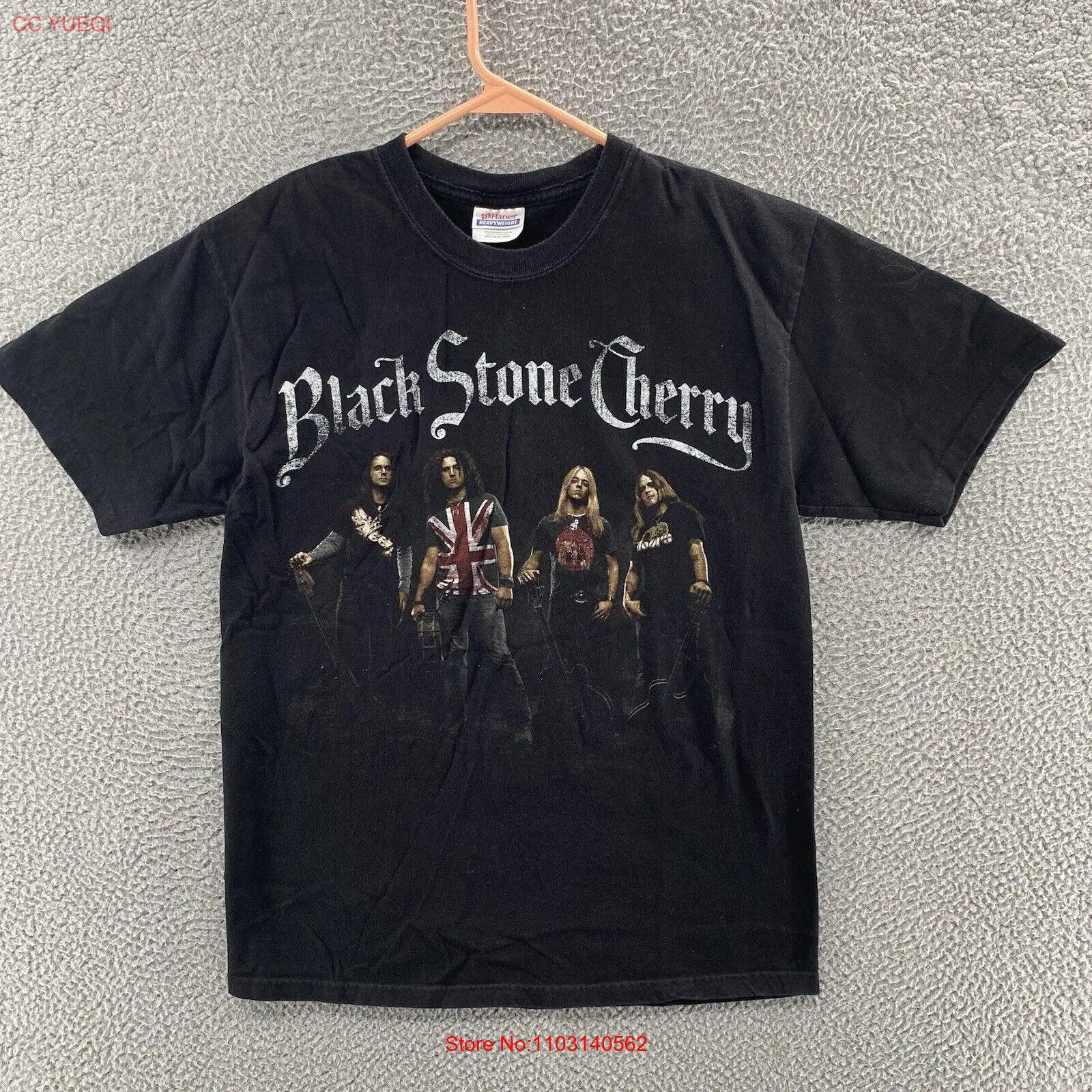 VINTAGE Black Stone Cherry T Shirt Men Medium Black Heavy Metal Band Y2K 00s