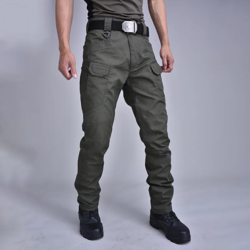 Loose-Wide-Leg-Cargo-Pants-Elastic-Drawstring-Waist-Zipper-Pockets-Two-Way-Wear-Joggers-Streetwear-Outdoor-Hiking-Trousers