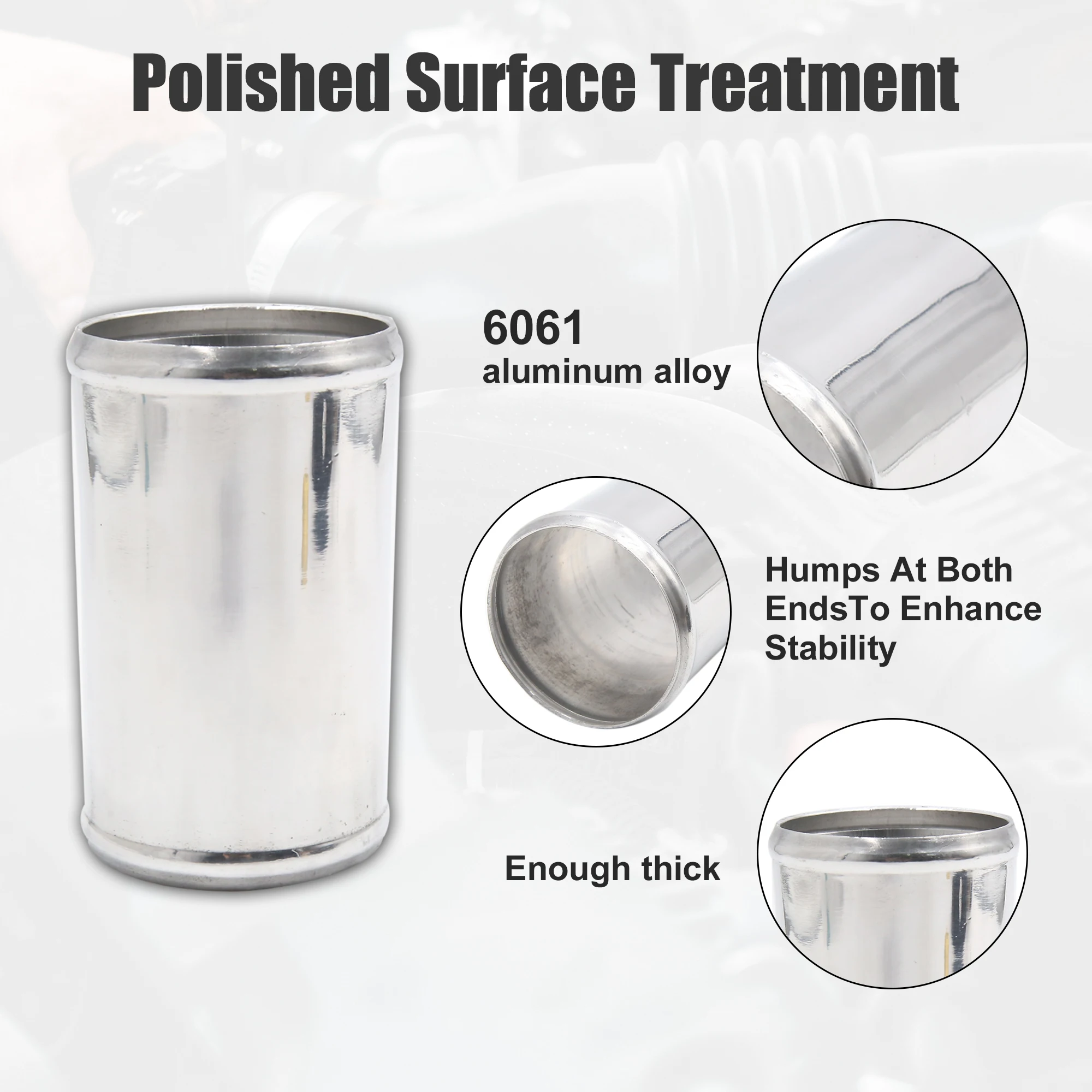 X Autohaux OD 51 مللي متر 63 مللي متر 70 مللي متر 76 مللي متر طول 120 مللي متر 496 مللي متر العالمي سيارة من سبيكة الألومنيوم مستقيم الأنابيب أنابيب المبرد الأنابيب