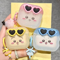 Chiikawa Cute Cartoon for AirPods 4 1 2 3 Pro Earphone Case for AirPods Pro2 3D Anime Wireless Bluetooth Headset Soft Cover New