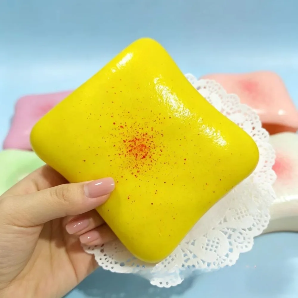 Simulation Butter Toast Bread Squishy Toys for Stress Relief Soft Slow-Rise Anti-Anxiety Sensory Fidget Toys for Adults ADHD