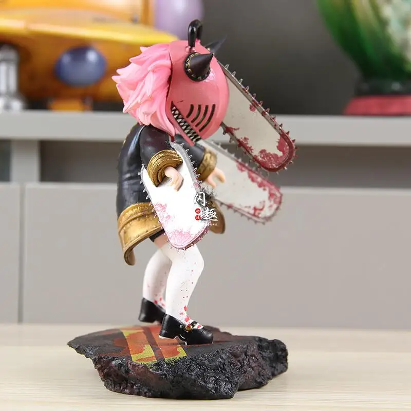 الشيطان هنتر أنيا مزور كوس بالمنشار رجل عمل أرقام نماذج محيطية التماثيل Gk سطح المكتب الحلي مفاجأة هدايا العيد #3