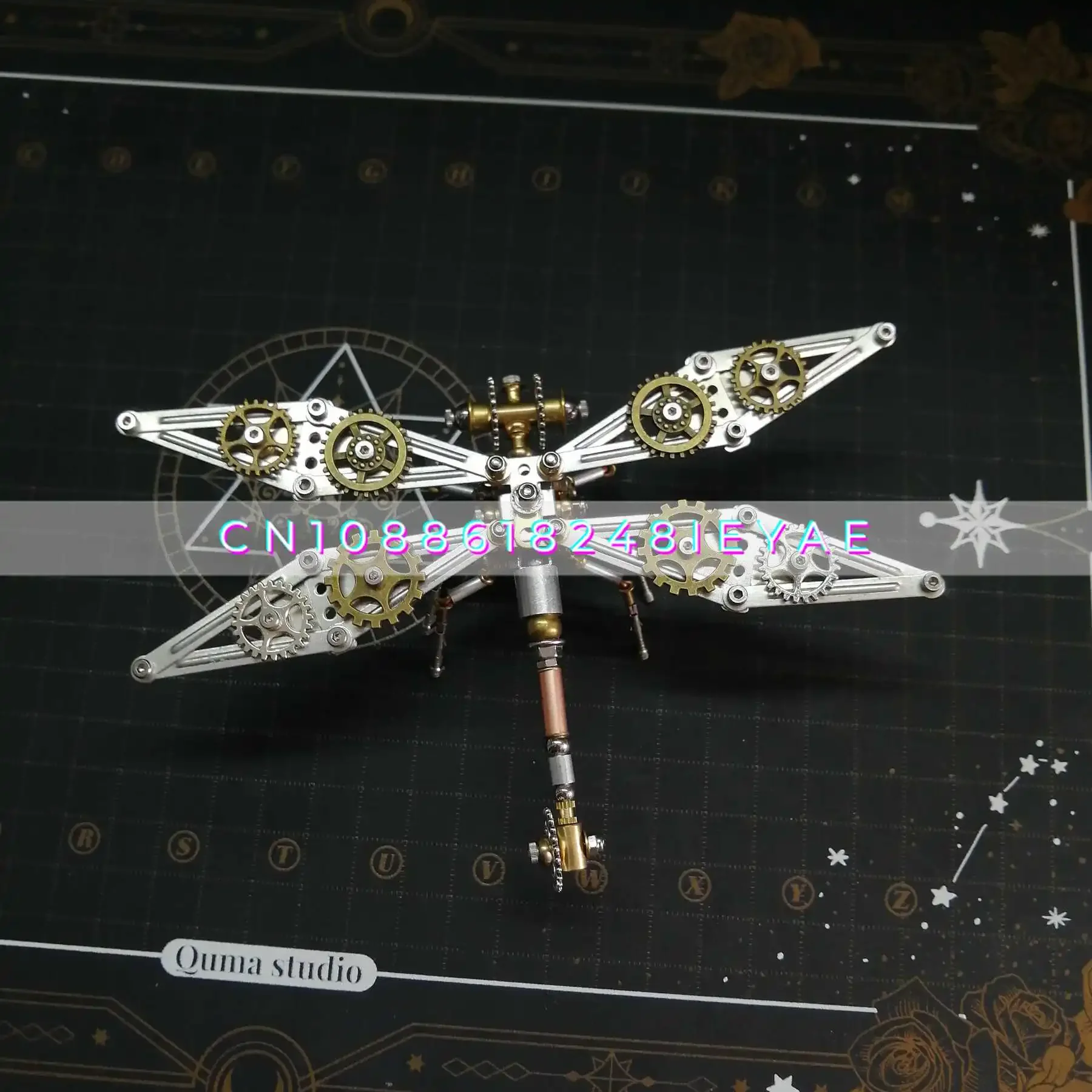 Steampunk Meccanico Insetto Vena Gigante Libellula Assemblaggio in Metallo Modello 3D Creativo Fatto a Mano Fai da Te Regalo per Ragazzo