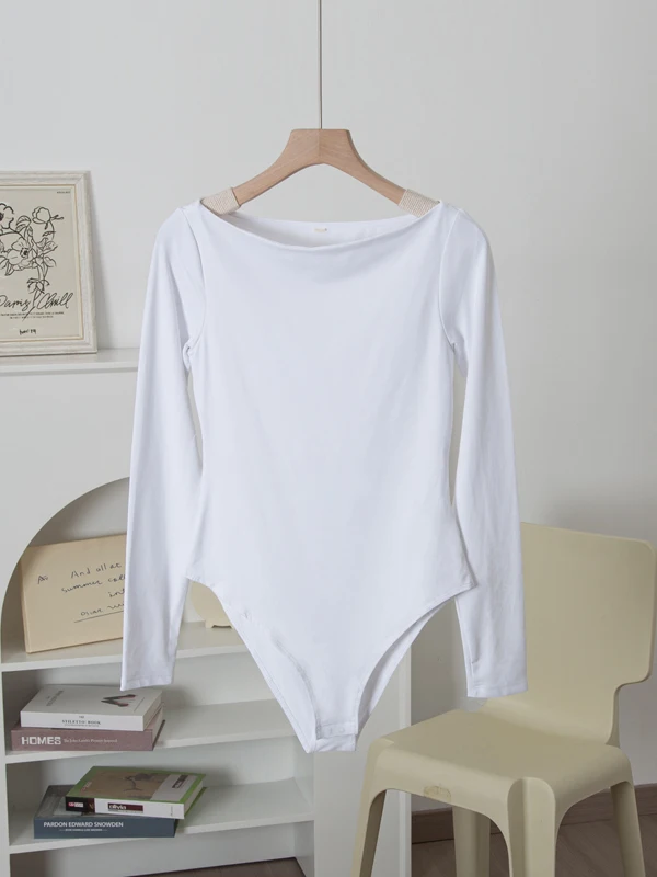 

Гладкий топ на одно плечо с эффектом второй кожи для женщин, сексуальный, удобный, для повседневной носки, с высокой талией