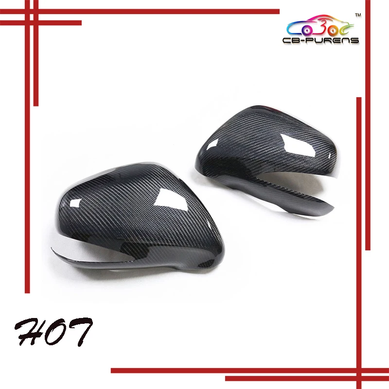 

For Lexus IS ES 2008 2009 2010 2011 2012 Gloss Black Carbon Fiber Car Side Rearview Mirror Cover Add On Style Left Hand Drive