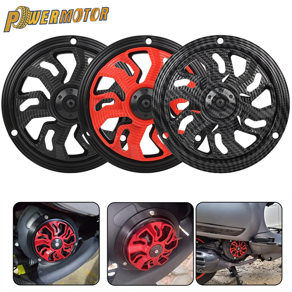 Motorcycle Rotating Fan Cover Plastic Radiator Spinner Cooling Blade Protector Decor Guard Motorbike Modification Accessories ﻿