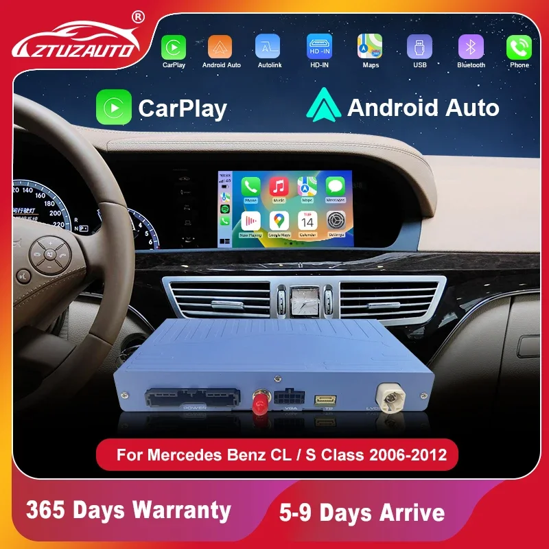 NEW Wireless CarPlay for Mercedes Benz S-Class/CL W221 NTG3.0/3.5 2006-2012 Android Auto Mirror Link AirPlay Car Play  Function