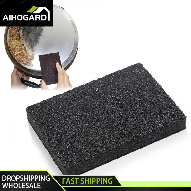 Sponge Eraser Rust Remover Brush Dish Pot Cleaning Brush Sponge Emery Descaling Clean Rub Pot Kitchen Tools Home