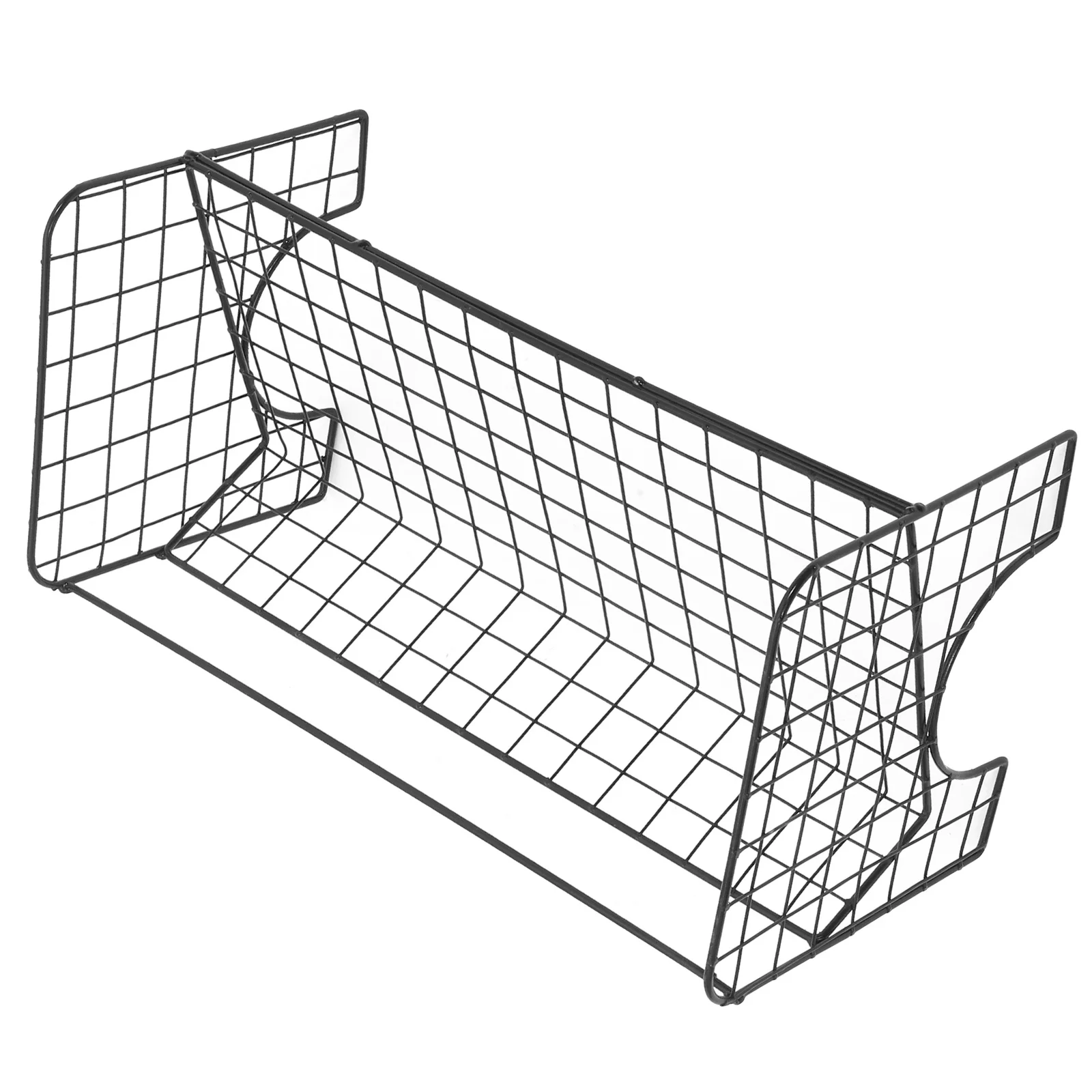 

Desktop Iron Bookshelf Compact Retro Metal Magazine Holder Stable Desktop Book Organizer Record Vinyl Display Rack