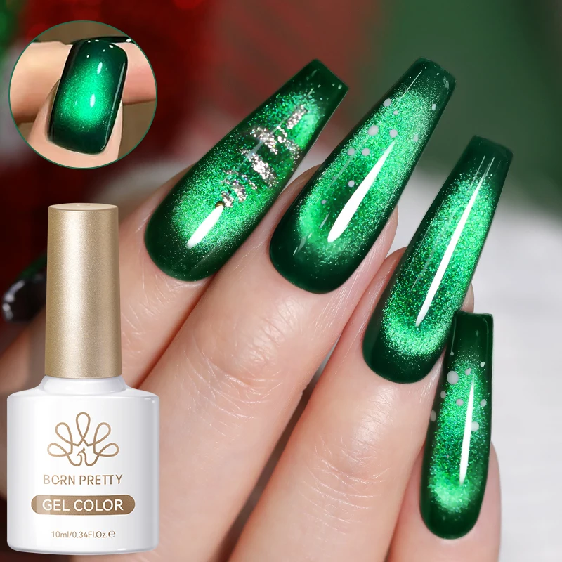 ولد جميلة 10 مللي الزمرد الأخضر اللون القط المغناطيسي هلام البولندية الترا تألق شبه دائم نقع قبالة الأشعة فوق البنفسجية هلام مانيكيو مسمار الفن الورنيش