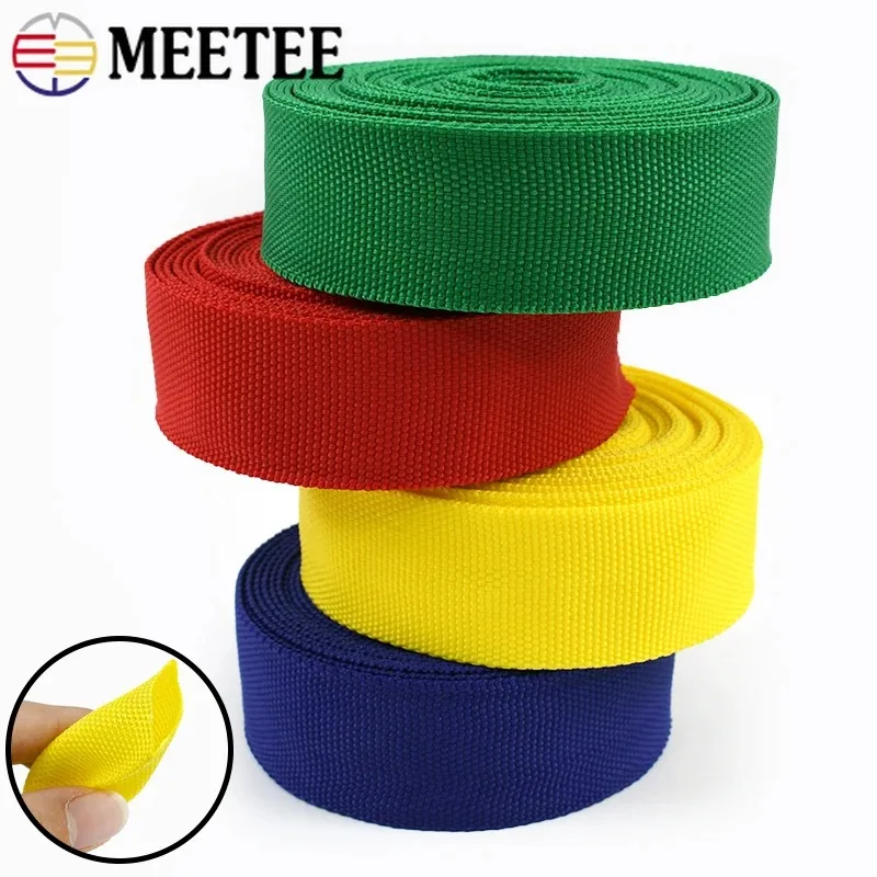 

5/10Meters Meetee 30mm Polyester Nylon Tubular Webbing Tape Double-layer Hollow Ribbon Sewing Trimmings Luggage Binding Band