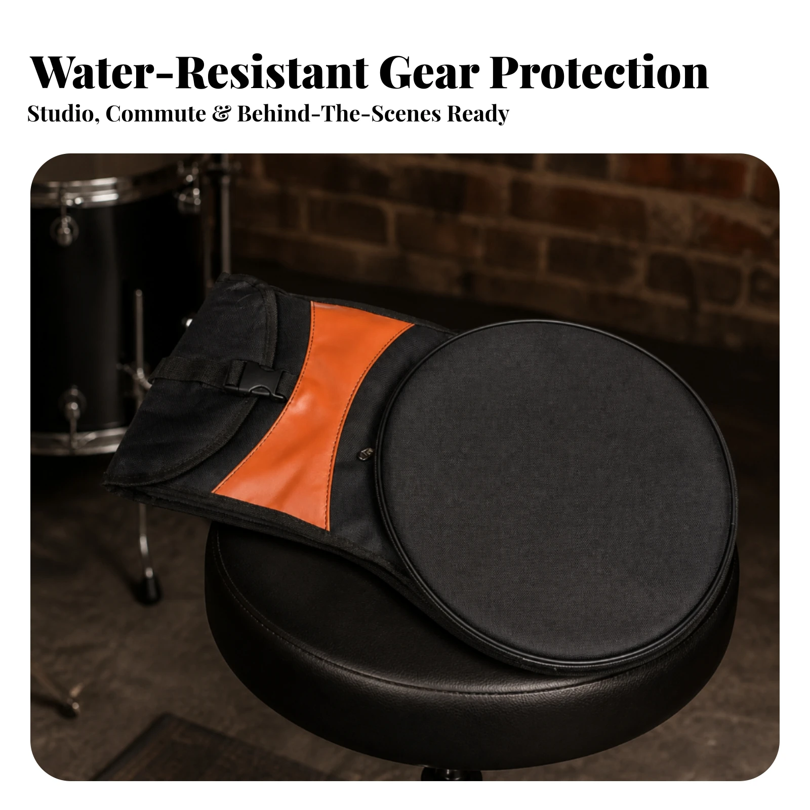 Drum Accessory Storage Bag Sturdy Drum Accessory Bag Case Portable Quick-Access for Drummers, Travel, Rehearsals