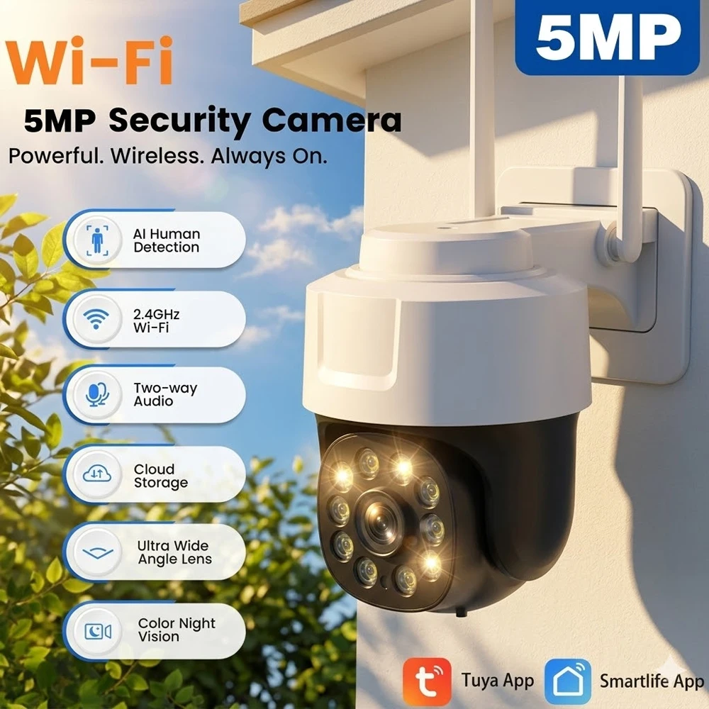 tuya-5mp-wifi-ptz-ip-カメラ屋外-屋内ホームセキュリティカメラワイヤレス自動追跡ビデオ監視スマートライフと連携