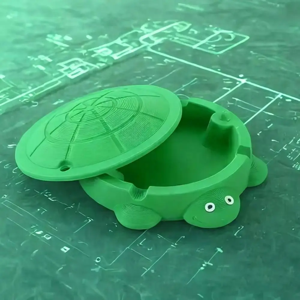 يمكن فتح الغطاء ديكورات مكتب السلحفاة عرض المجوهرات علبة المجوهرات حاوية تخزين المجوهرات حلقة القرط