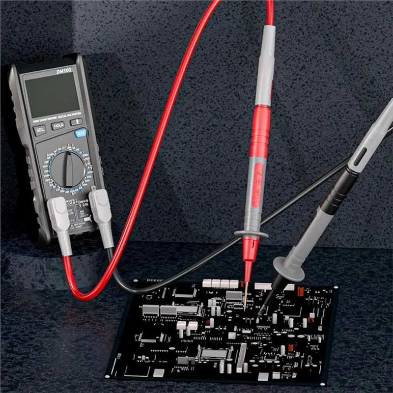 AB42-Replaceable Multimeter Test Probe Set For Auto Repair Digital Multimeter Testing Piercing Tips Test Leads Kit