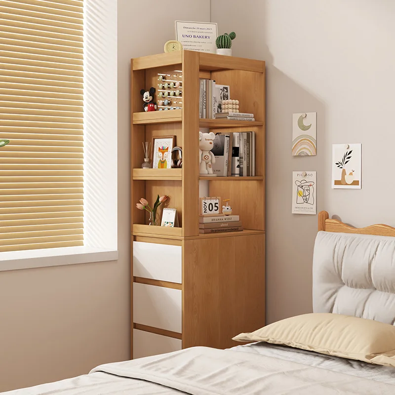 

Corner, floor, shelf, living room, against the wall, integrated, simple, storage, display