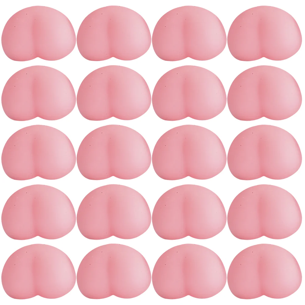 24 Pcs Funny Squeeze Balls Ass Pinch Toddlers Sensory Peach Kids Squeezing