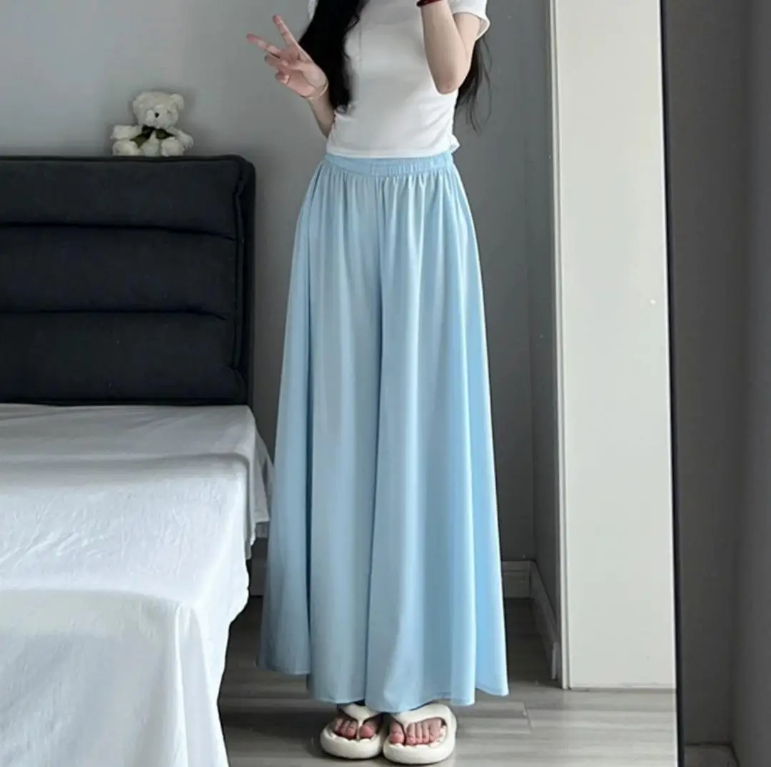 

Summer Casual High Waist Baggy Pants For Women Elegant Pleated Pant 2024 New Korean Fashion Sweet Spicy Girls Preppy Style Pants