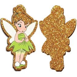 Disney Princess Gold Chunky Glitter Planar Resin Acrylic Flatback For DIY Phone Case Hair Bow Craft Gift Accessories Keychain