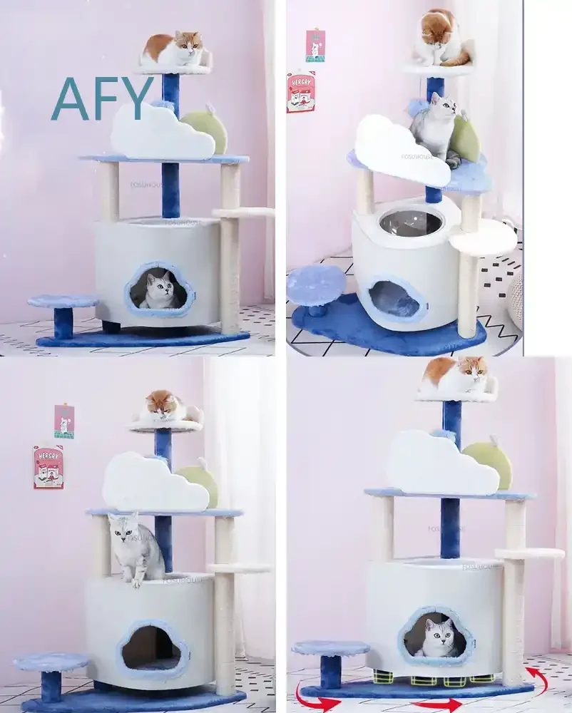 Modern Sisal Rope Cat Climbing Frame for Pet Furniture for Cat Jumping Platform for Light Luxury Creative Pet Supplies for