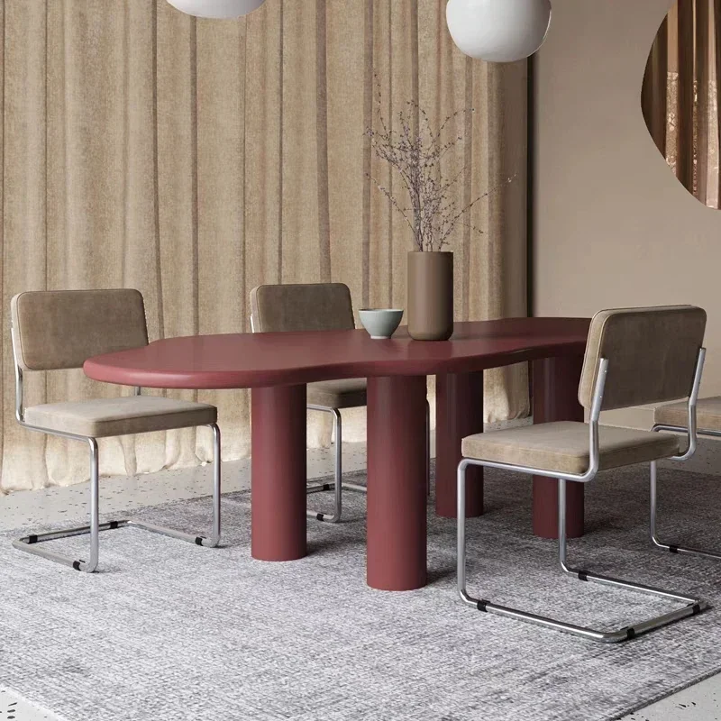 Luxury Waterproof Dining Table Heat Resistance Nordic Design Modern Dining Table Living