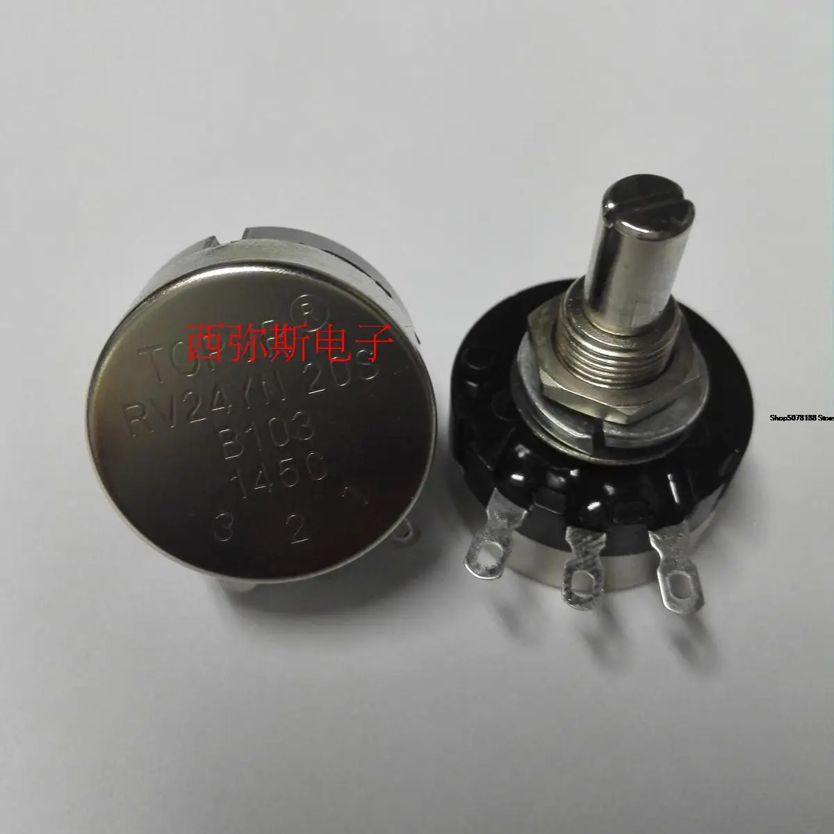 Genuine topvr single turn potentiometer rv24yn20sb103 b10k frequency converter potentiometer variable resistance New