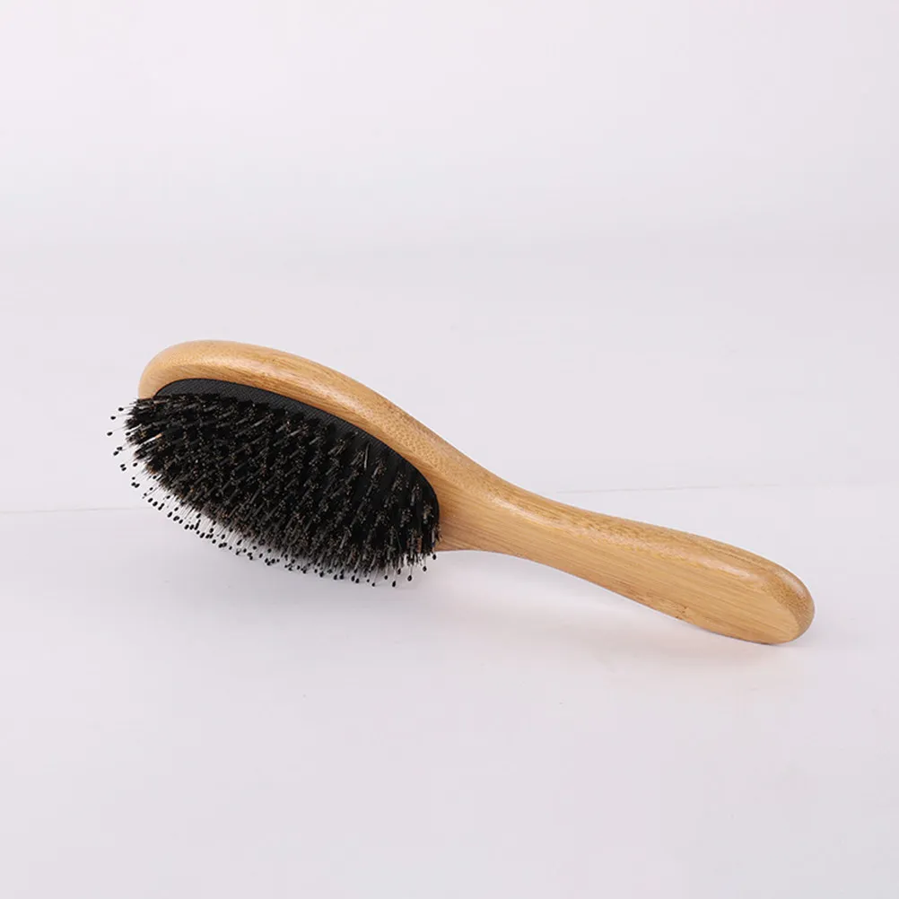 

Natural Wood Massage Comb Lightweight Ergonomic Curved Scalp Comb For Travel Bristle Hair Brush Curly Hair Care Tool