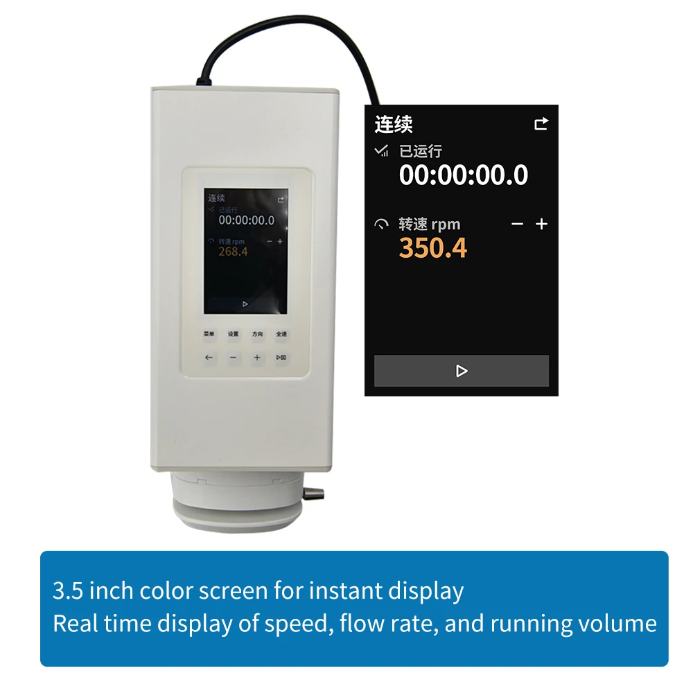 Imagem -03 - Kamoer Bomba Peristáltica Ajustável High Flow Stepper Bomba Dosadora pé Interruptor Rs485 para Laboratório 1460 ml Min M3-stp-kk1800 ac 100v240v