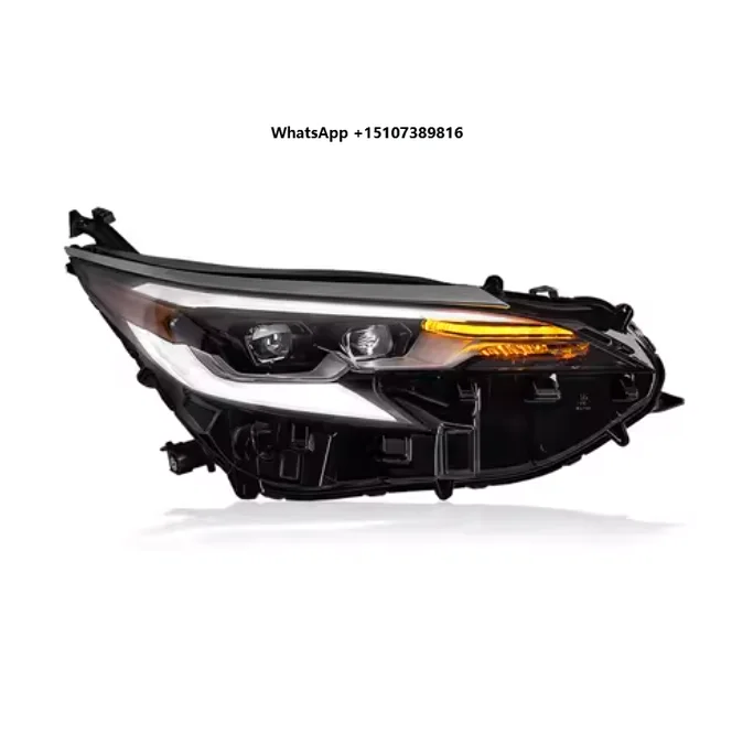 Black Full LED Projector Headlights Headlamps DRL Assembly Set Clear Lens for 2021-2023 Sienna LE XLE Left+Right Side NEW