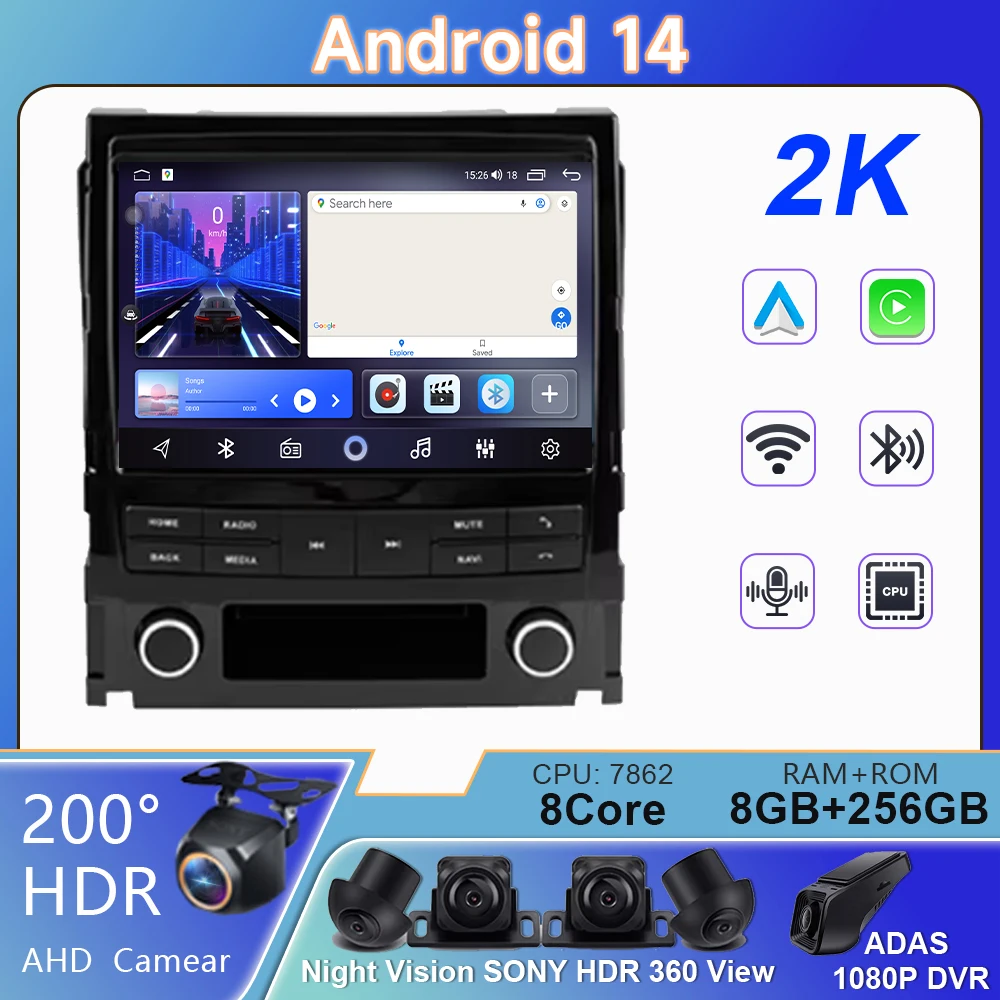 WiFi Car Android 14 For Cadillac Escalade 3 GMT900 2006 - 2014 SLS 2007 - 2012 Auto Multimedia Player GPS Navigation No 2din DVD