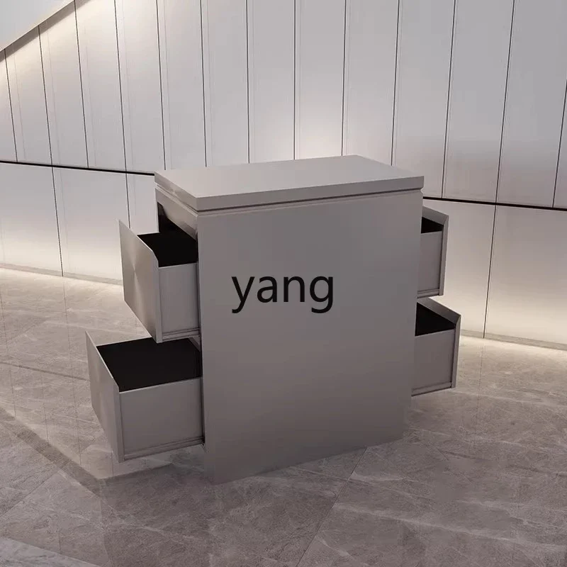 LTT خزنة من الفولاذ المقاوم للصدأ صالون حلاقة أداة خزانة قطع عربة خزانة العداد