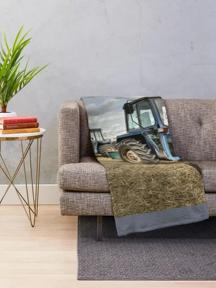 Leyland Tractors Throw Blanket Decorative Sofas Loose Furrys Blankets