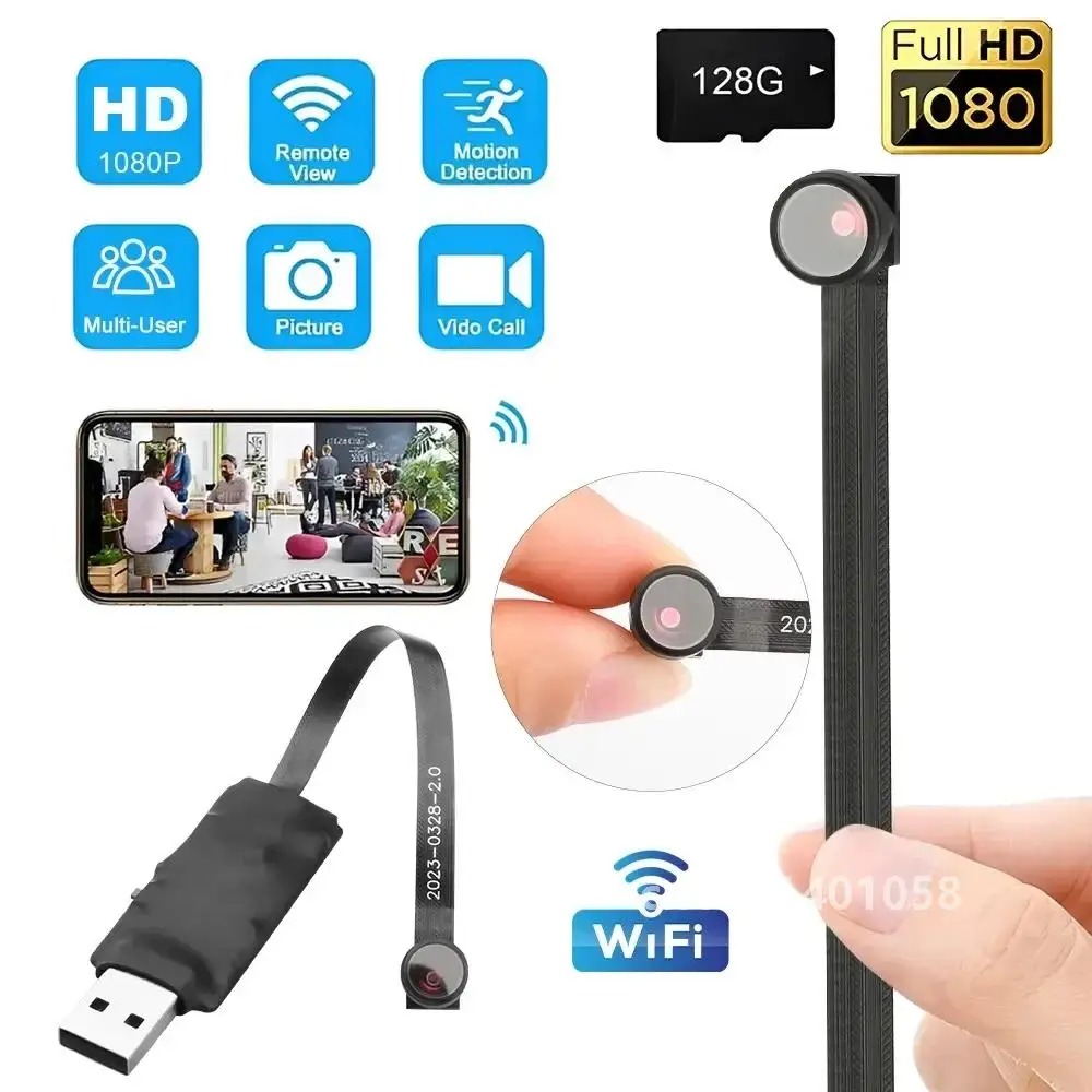 DIY Wifi Wireless IP Camera Module HD 1080P Motion Detection 120° Video Recorders USB Portable DIY Install Mini Camcorders