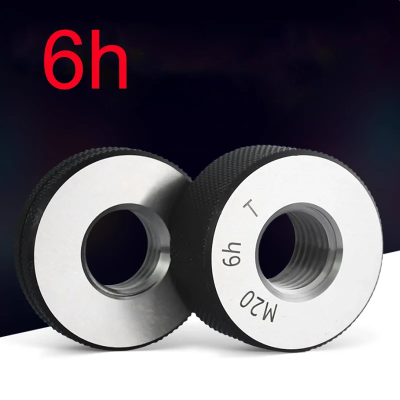 1SET Thread Ring Gauge Plug Gauge 6h Taper M17 M18 M19 M20 M21 M22-M65 Thread Distance 2 PCS Measurement Tools