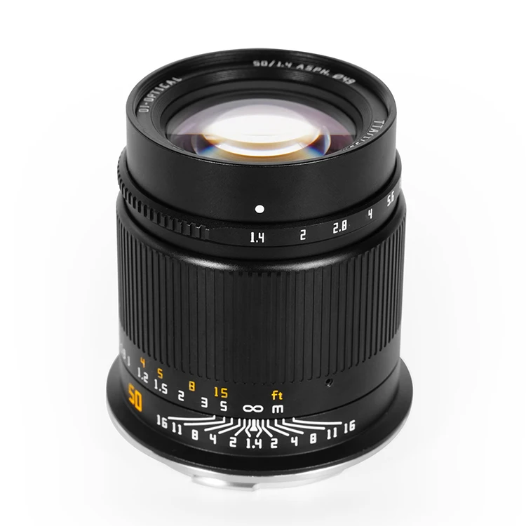 

TTartisan 50 мм F1.4 Полнокадровый объектив с ручной фокусировкой для радиочастотного крепления объектива камеры Canon R/RP/R5/R6