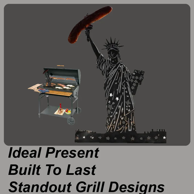 

BBQ Stand Hot Dog Roaster Metal Creative Funny Grill Accessories For Kitchen Events Grilling Camping Trips Backyard Cooking
