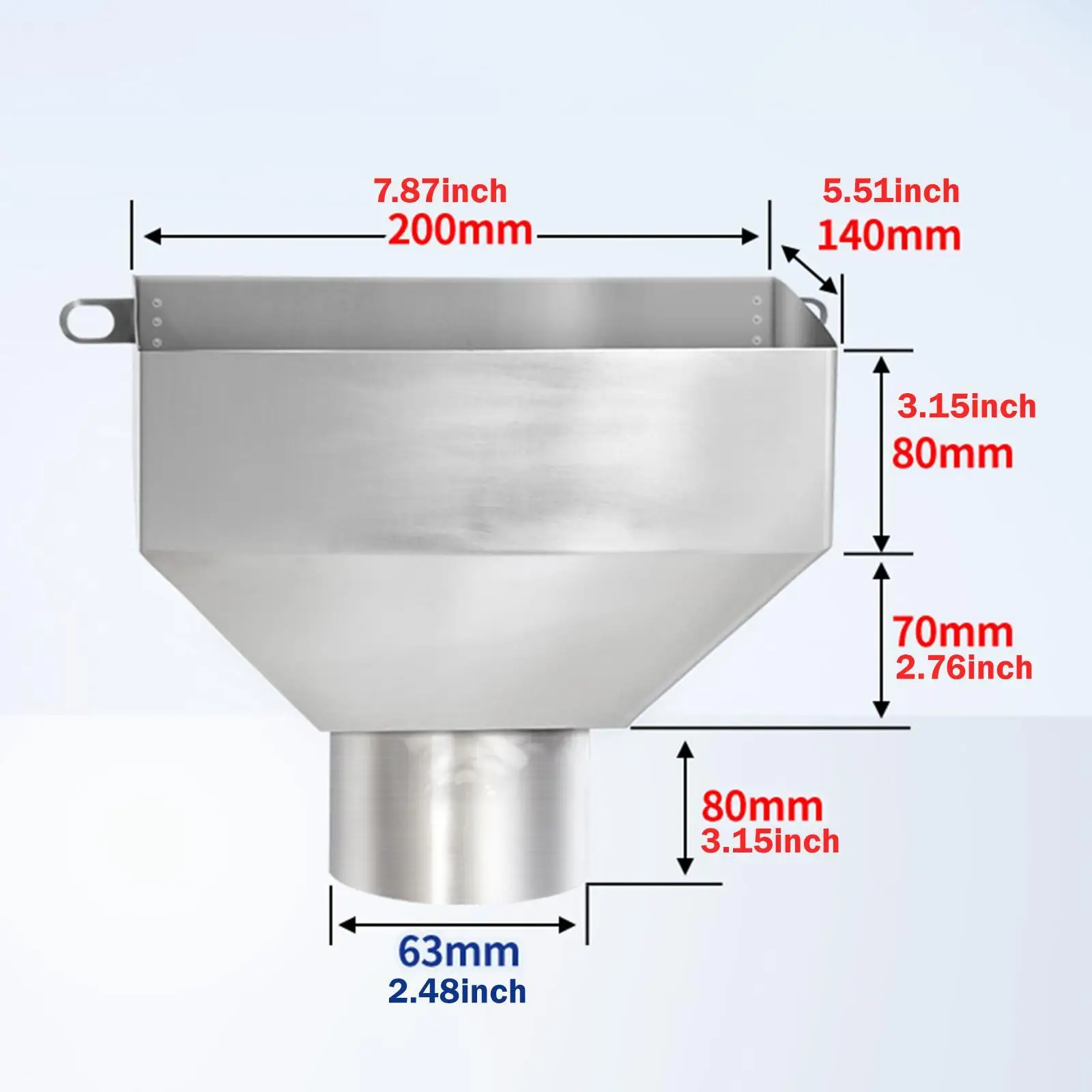 Stainless Steel Downspout Drainage Connector for Drain Gutter Adapter Outdoor Rainwater Collection Accessory