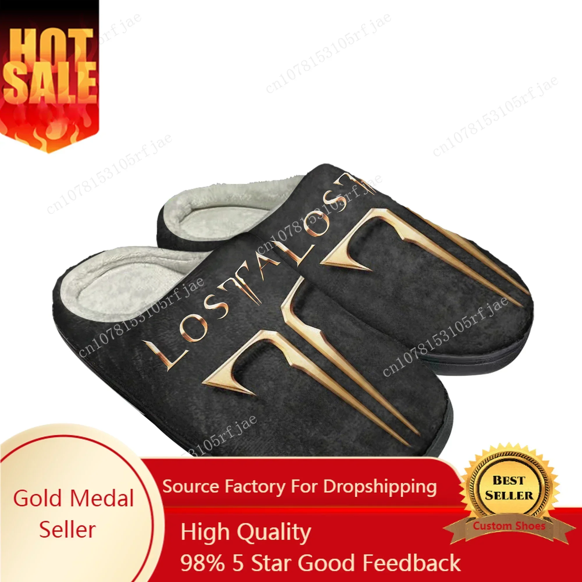 

L-Losts A-Ark Home Hot Cotton Slippers 3D Game Mens Womens Plush Bedroom Casual Fashion Keep Warm Shoes Tailor Made Slipper