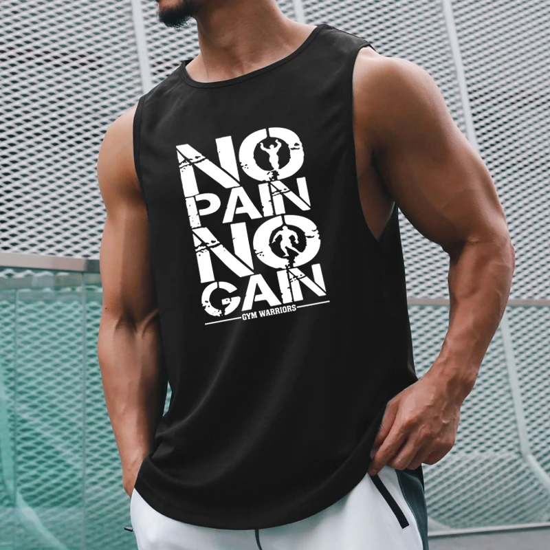 Ultra Thin Mesh Quick Dry Vests Gym Fitness Casual Sleeveless Tank Tops Summer BreathableTraining Shirts Mens Bodybuilding Tops