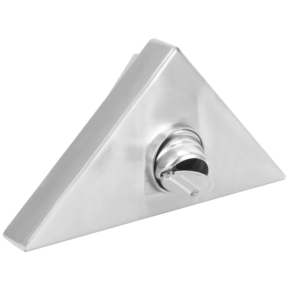 304 Stainless Steel Floor Drain Triangular Concealed Corner Drain Threaded Adapter Anti-Clog Bathroom Floor Drain Balcony