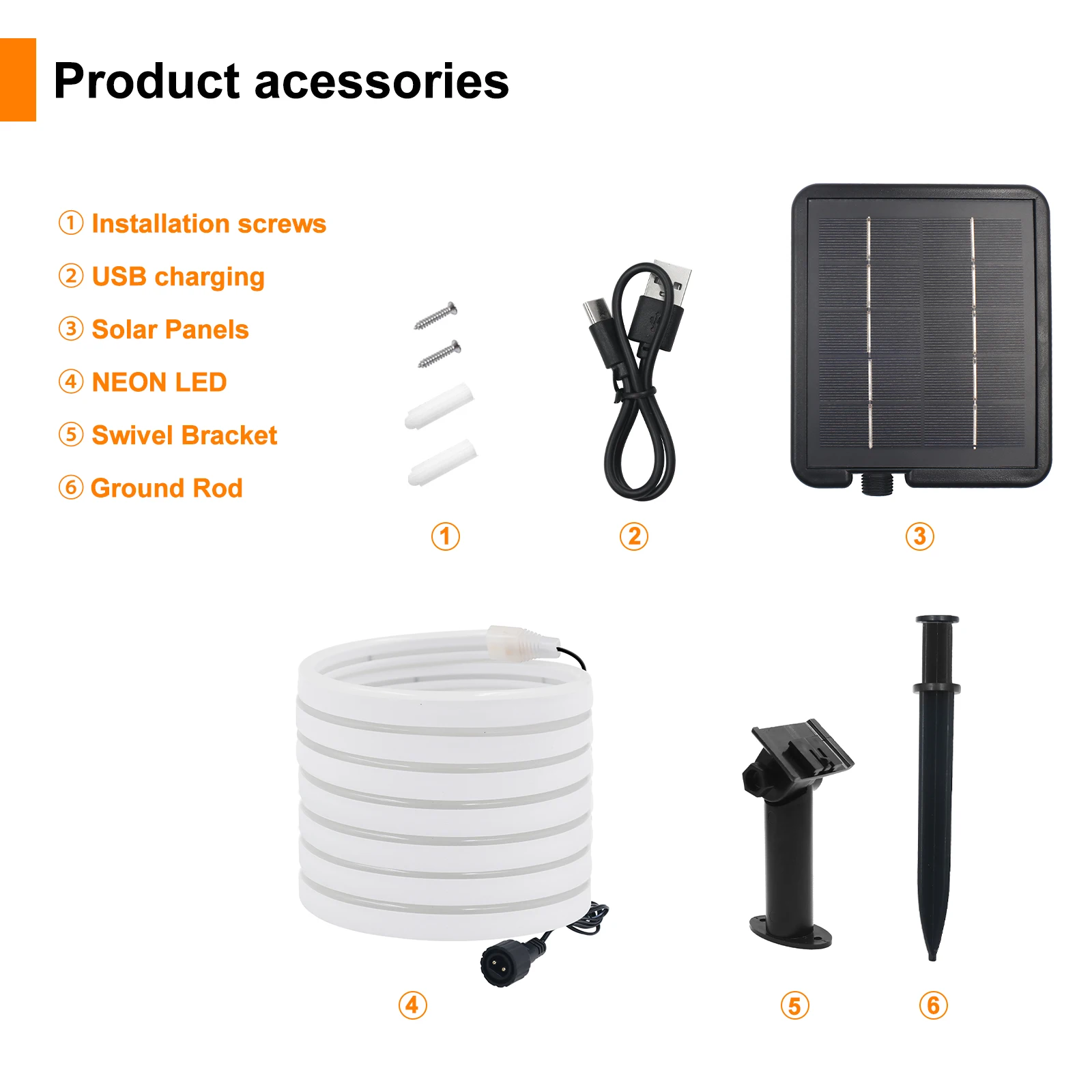 24V Neon Light Solar LED Strip 3M 5M 10M Waterproof Rope Silicone Tube Neon Sign Flexible Lamp Home Decoration White Warm