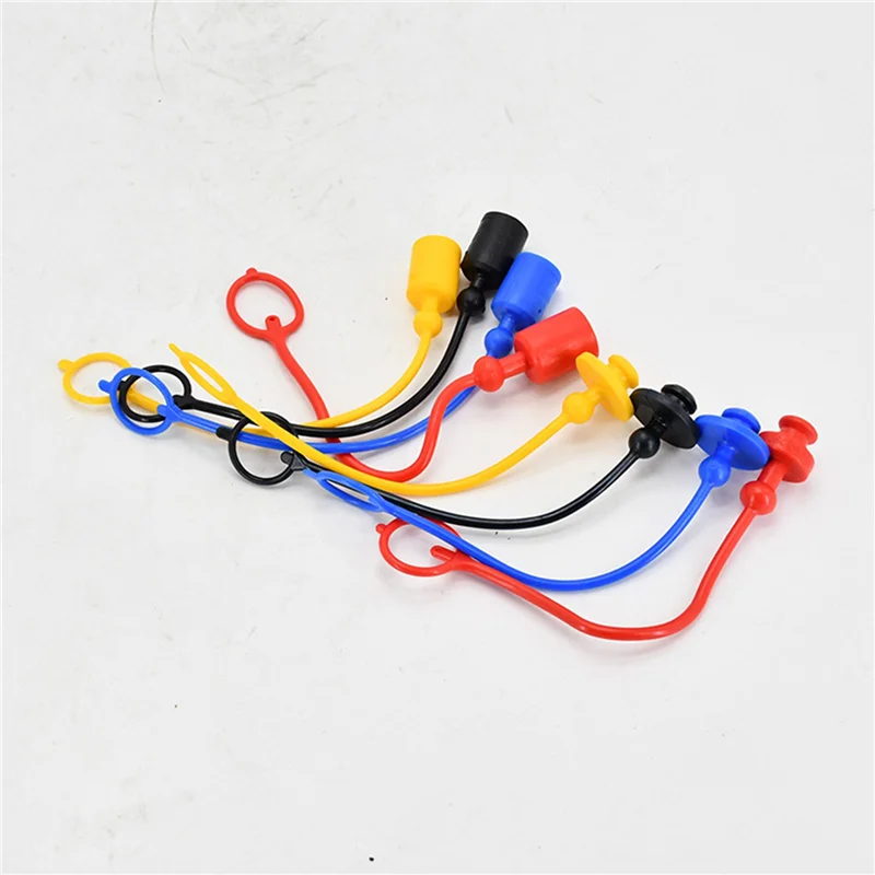 A03F-16 Sets Hydraulic Quick Coupler Male Dust Cap And Female Plug Cover, Rubber Dust Caps/Plugs(ISO-A 1/4Inch)
