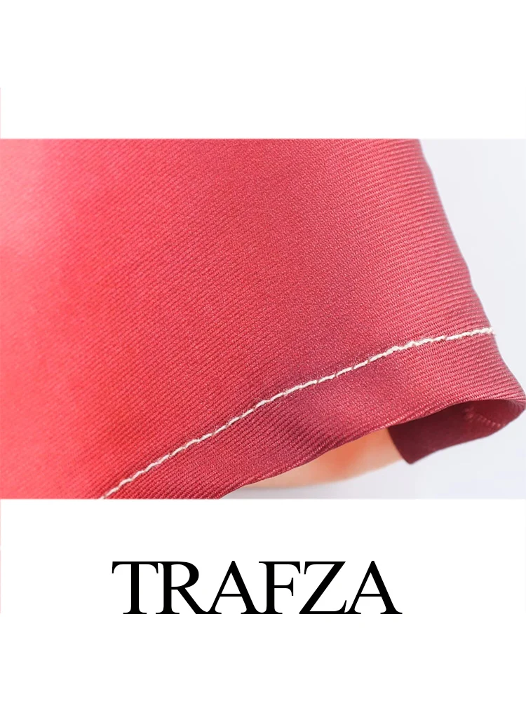 Hh feminino 2025 nova moda em torno do pescoço tie dye seda cetim textura midi vestido feminino elegante simples banquete sem mangas vestido