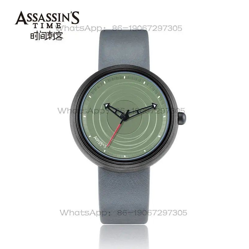

Time Assassin's time "Energy Vortex" waterproof leather watch men's watch