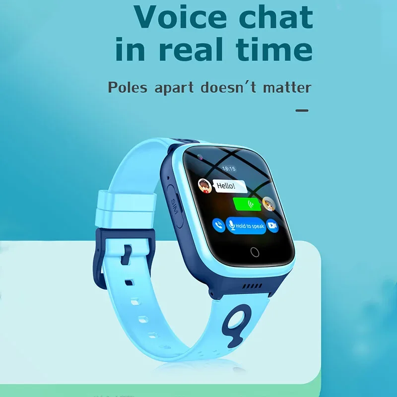 Xiaomi-reloj inteligente 4G para niños, dispositivo con cámara SOS, GPS, WIFI, videollamada, resistente al agua, rastreador de ubicación LBS, regalo