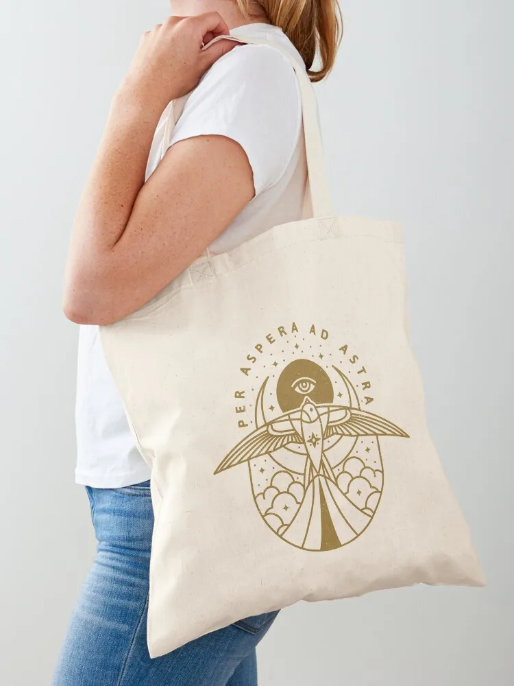 

Per Aspera Ad Astra Tote Bag Portable shopping bag bags for women tote bag men Cloth bags