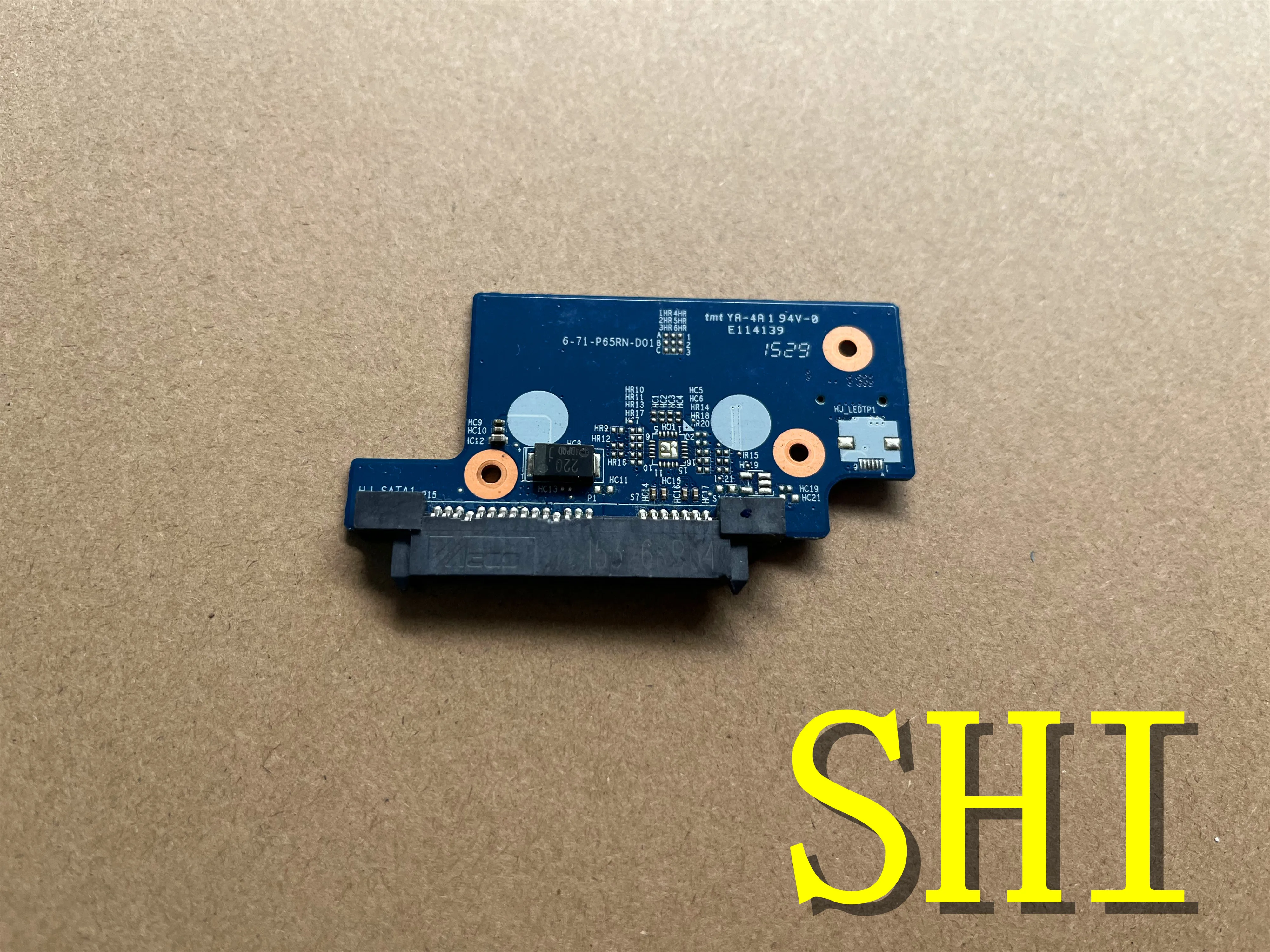 Used Original FOR  P65RN M700-I5 D1 K650D Hard Disk Small Board Hard Disk Interface 6-71-P65RN-D01 Free Shipping