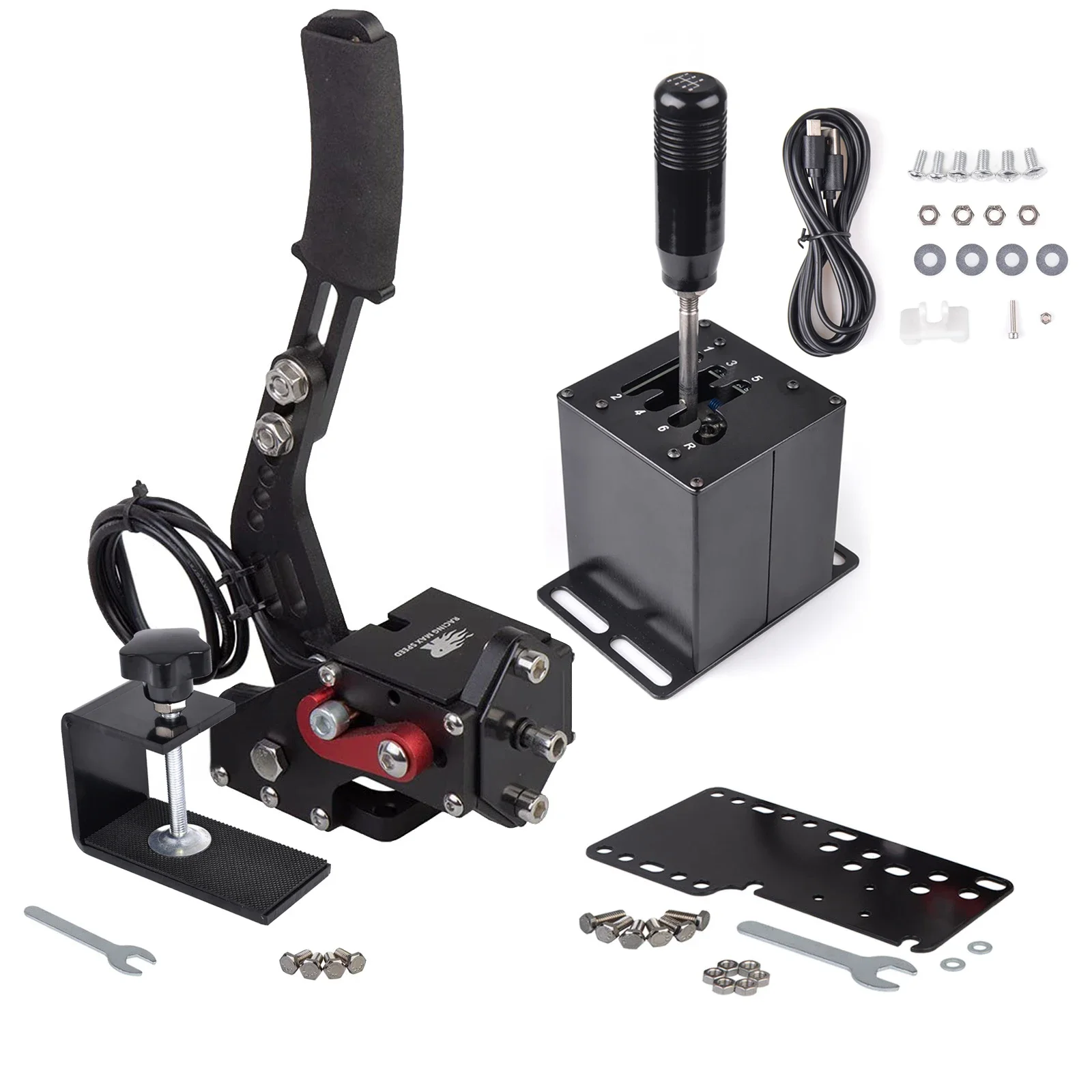 Frein à Main USB PC Professionnel Pour Simulation De Course - Compatible G27 G29 G923 T300RS T-GT - Pour Camions ETS2 - Plug And Play