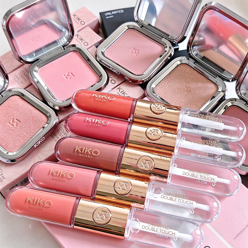 Fashion KIKO Lipstick 3D Hydra Matte Mirror Finish Double Ended Lip Gloss Hydrating Brighten Non Stick Cup High-end Cosmetics